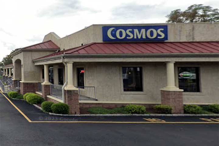 Cosmos Restaurant and Bar modern exterior on Trenton Road - Fairless Hills PA
