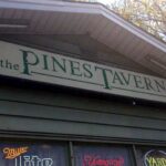 The Pines Tavern historic stone exterior on North Radcliffe Street - Bristol PA
