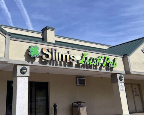 Slim's Irish Pub renovated exterior at Centre Plaza - Bensalem PA