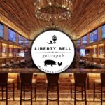 Huge LED video wall for sports watching at Liberty Bell Gastropub bar