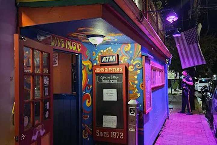 John & Peter's Place historic exterior on South Main Street - New Hope PA